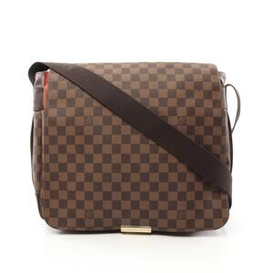 Louis Vuitton Bastille Shoulder Bag Canvas Leather Damier Brown